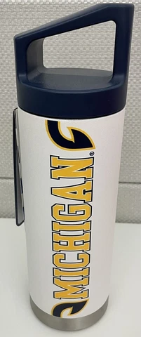 Gametime Sidekicks UNIVERSITY OF MICHIGAN WOLVERINES Stainless Steel Bottle 22oz Cover