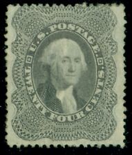 US #37, 24¢ gray lilac, og disturbed, hinged, strong color, F/VF, Miller cert