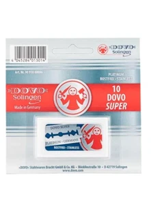 Dovo 10Pack Razor Blades Shavette Double-Edge Super-Platinum Shaving for Safety - Picture 1 of 6