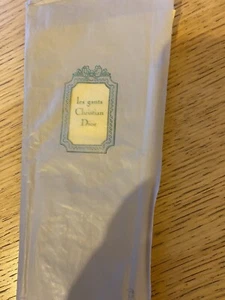 Les Gants Christian Dior Vintage Kislav Chamois Gloves 7 1/4 New - Picture 1 of 7