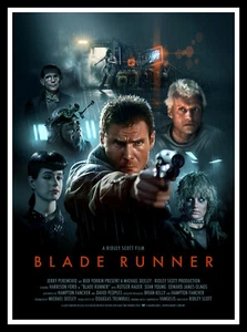 Cartel impreso de películas artísticas de Blade Runner e impresiones de lona sin encuadre - Imagen 1 de 2