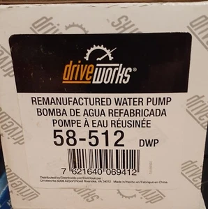 Drive Works Water Pump 58-512 - Picture 1 of 1