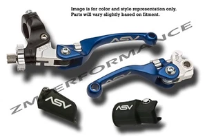 YAMAHA RAPTOR 660 01 - 05 F4 ASV CLUTCH AND BRAKE LEVERS BLUE KIT - Picture 1 of 1