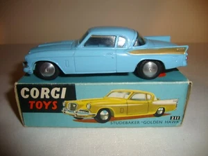 CORGI 211 STUDEBAKER "GOLDEN HAWK" - NR MINT in original BOX - Picture 1 of 12