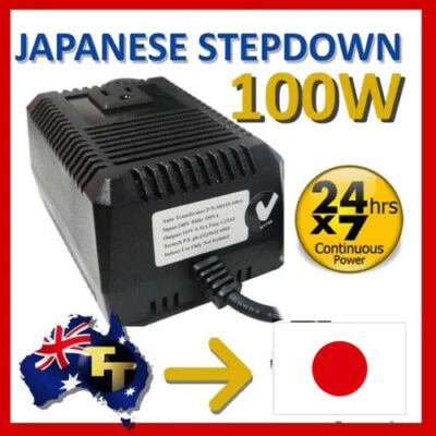 100 Watt Japanese Auto Step Down Transformer voltage 240V 100V SD100-100A - image 1 of 4