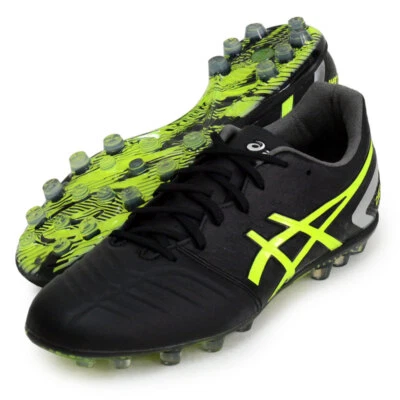 ASICS JAPAN DS LIGHT AG Football Soccer Shoes 1103A077 Black Gold - Image 1 of 3