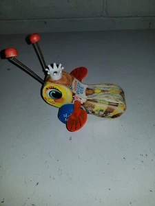 Juguete de madera Fisher-Price Queen Buzzy Bee 444 1958 de colección (sin cable de tracción) - Imagen 1 de 3