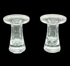 Lenox USA Candlestick Holders 3" Single Light Crystal Gallery Collection VTG - Picture 1 of 11