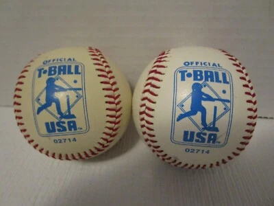 T-Ball Oficial EE. UU. #02714 Juvenil ~ 5 OZ ~ Esponja Sólida Centro de Goma x 2 NUEVO Foto 1 de 4