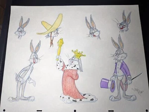 LOONEY TUNES Animation Cel Art Chuck Jones Cartoons VIRGIL ROSS MODELLBLATT MT - Bild 1 von 6