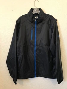 NWT Men FootJoy Hybrid Fleece Lined Jacket in Black Size X-Large - Picture 1 of 9