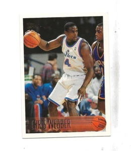 1996 Topps Basketball CHRIS WEBBER Karte 4 Washington Bullets - Bild 1 von 2