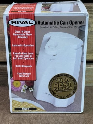 Afilador de cuchillos abridor de latas automático Rival CN738 - blanco PROBADO Foto 1 de 4