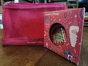 The Body Shop Strawberry Body Butter 1.69oz & Body Gel 2oz Gift Set Moisturizing - Bild 1 von 9