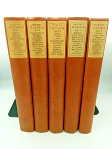 North's Lives of Plutarch | 5 Volume Set | Nonesuch Press | 1929-30 - Foto 1 di 9