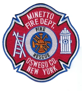 *Rarität aktuelle Ausgabe* Minetto (Oswego County) NY New York Feuerwehr patch - NEU! - Bild 1 von 1