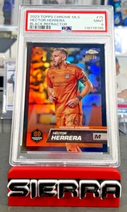 2023 Topps cromo MLS Hector Herrera refractor negro/10 Houston POP 4 PSA 9 - Imagen 1 de 5