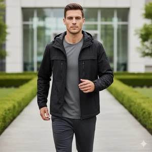 Michael Kors Jacke schwarz Herren Reißverschluss Large - Bild 1 von 8