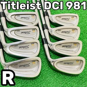 Titleist DCI 981 Titleist Men s Right Handed Iron 8 Piece Set TRI SPEC Flex R 3. - Picture 1 of 9