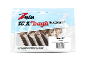 Zman Soft Lure GrubZ 3.5 Inch 6/Pack Pumpkin (5537) - Picture 1 of 6