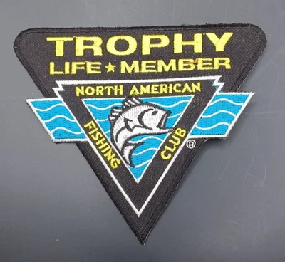 Рыболовная нашивка Trophy Life Member, североамериканский рыболовный клуб. - Изображение 1 из 2