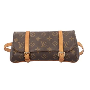LOUIS VUITTON Waist bag M51159 Monogram canvas Monogram Pochette marrell used - Picture 1 of 9