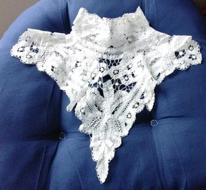 Antique Victorian Edwardian White Lace Collar - Picture 1 of 7