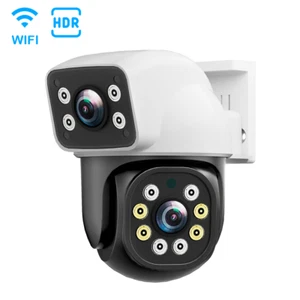 HD 360° Smart Security Camera Alexa Control AI Human Tracking Weatherproof PTZ - Picture 1 of 8