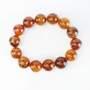USA Handmade stretch Bracelet Natural Baltic Amber Balls KIZIMA - Picture 1 of 4