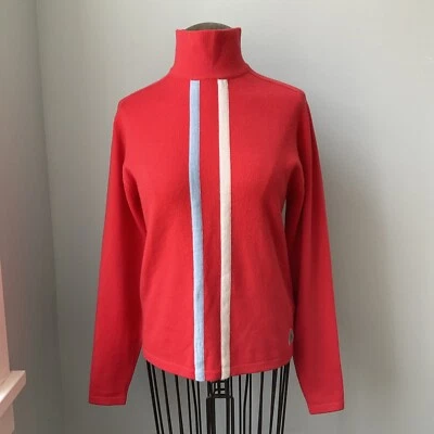 Suéter de esquí vintage años 90 NIKE ACG manga larga a rayas cuello alto Apres para mujer M-L Foto 1 de 4