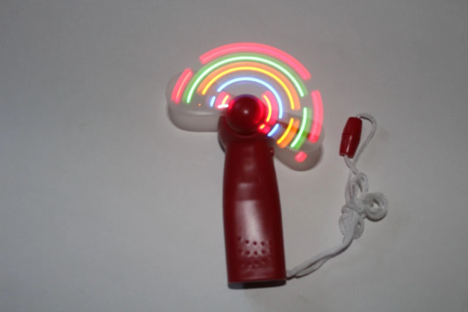Matrix Mini Fan with 32 Different Flashing Color Patterns - Image 1 of 3