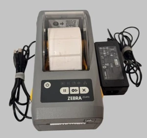 Zebra ZD410 2" Direct Thermal Label USB Printer ZD41022-D01000EZ - All Cables - Picture 1 of 5
