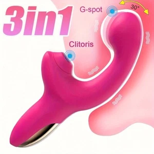 Vibrador Punto G Consolador Chupar Clítoris Masajeador Sexo Oral Adulto Para Mujeres Lubricantes - Imagen 1 de 6