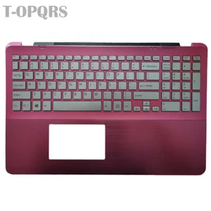 New For Sony VAIO SVF15A SVF15A1C5E Pink Palmrest & US Keyboard With Backlit - Picture 1 of 4