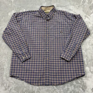 Cinch Hemd Herren XL blau hellbraun kariert Langarm Button Down Western Rodeo Arbeit - Bild 1 von 10