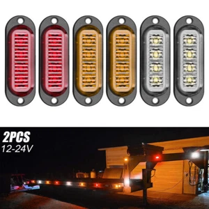 Casa rodante remolque camión luz separación luces laterales ámbar/rojo 4 LED impermeable - Imagen 1 de 25