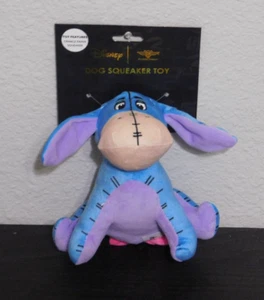 Juguete para perro con hebilla hacia abajo-Eeyore con chirrido y papel arrugado en el interior-pequeño peluche de 8" - Imagen 1 de 5
