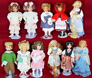 11 Vintage 14" & 15" Dianna Effner's Storybook Dolls,By Knowles/Ashton-Drake. - Picture 1 of 24