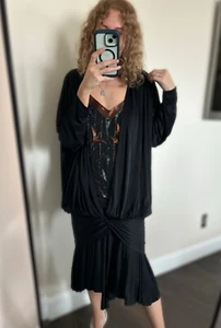 Casadei vintage 90’s 80’s party cocktail dress size 4 beaded - Picture 1 of 18