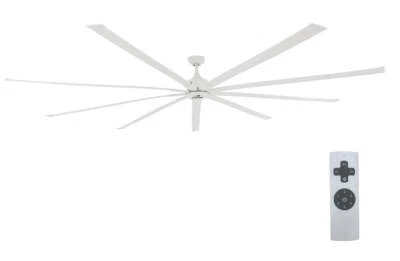 iLIVING 72/88/96/108-inch HVLS 9 Blades BLDC Big Ceiling Fan with IR Remote