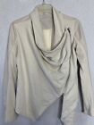 Blank NYC Womens Size Small Tan Open Front Zip-Up Coat