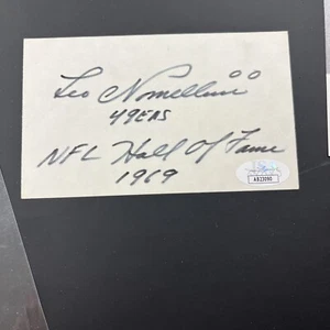 Leo Nomellini Autograph JSA Certified - Picture 1 of 2