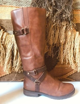 Botas de montar Natural Soul Bridget imitación cuero marrón talla 8 M Foto 1 de 4