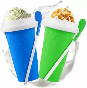 Slushie Maker Cup, 2 Pcs Frozen Magic Slushy Maker Cup,Slushy Cup for Juices, Mi - Picture 1 of 7