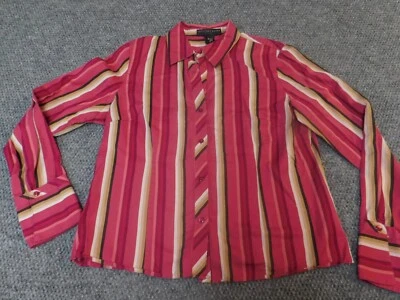 Blusa mujer Geoffrey Beene 12 roja con botones Foto 1 de 4