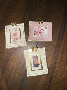 3 Vintage Hanford Erbstücke Orchidee Blumen Stempel H - Bild 1 von 7