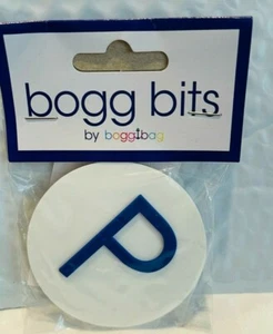 ☘☘☘ Original Bogg Bag Bogg Bits Bag Charm Navy Letter P Immediate Ship☘☘☘ - Picture 1 of 4