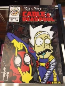 GNPARROW Posters Rick and Morty Cable and Deadpool Poster JC  - Picture 1 of 1