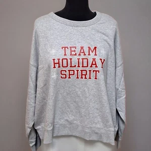 Felpa abbinata Wondershop uomo alta 3XL grigia ""Team Holiday Spirit"" nuova! - Foto 1 di 7