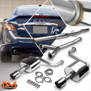 Sistema de escape silenciador S.S Catback de punta quemada doble 4" para 09-15 Maxima 3.5L V6 - Imagen 1 de 5